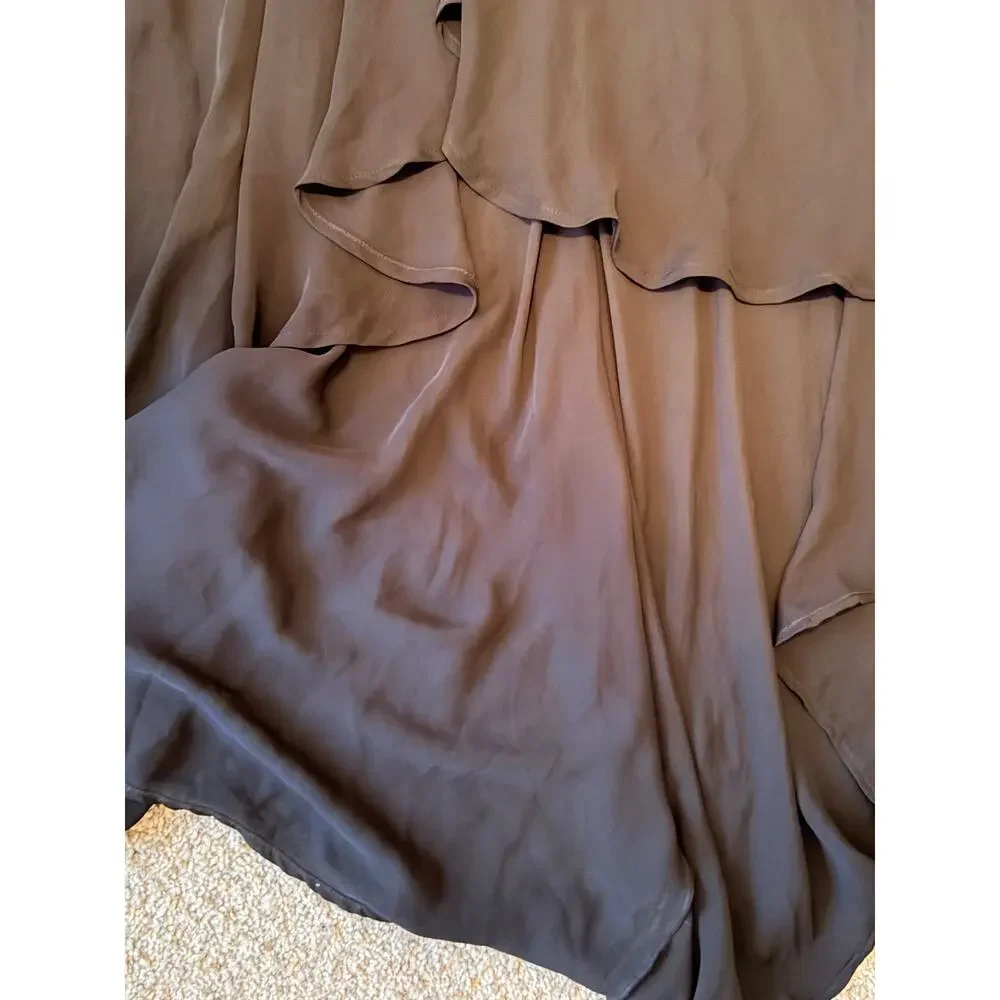 Guess Hi Low Halter top Dress XS Black Chiiffon NWT - Picture 3 of 7